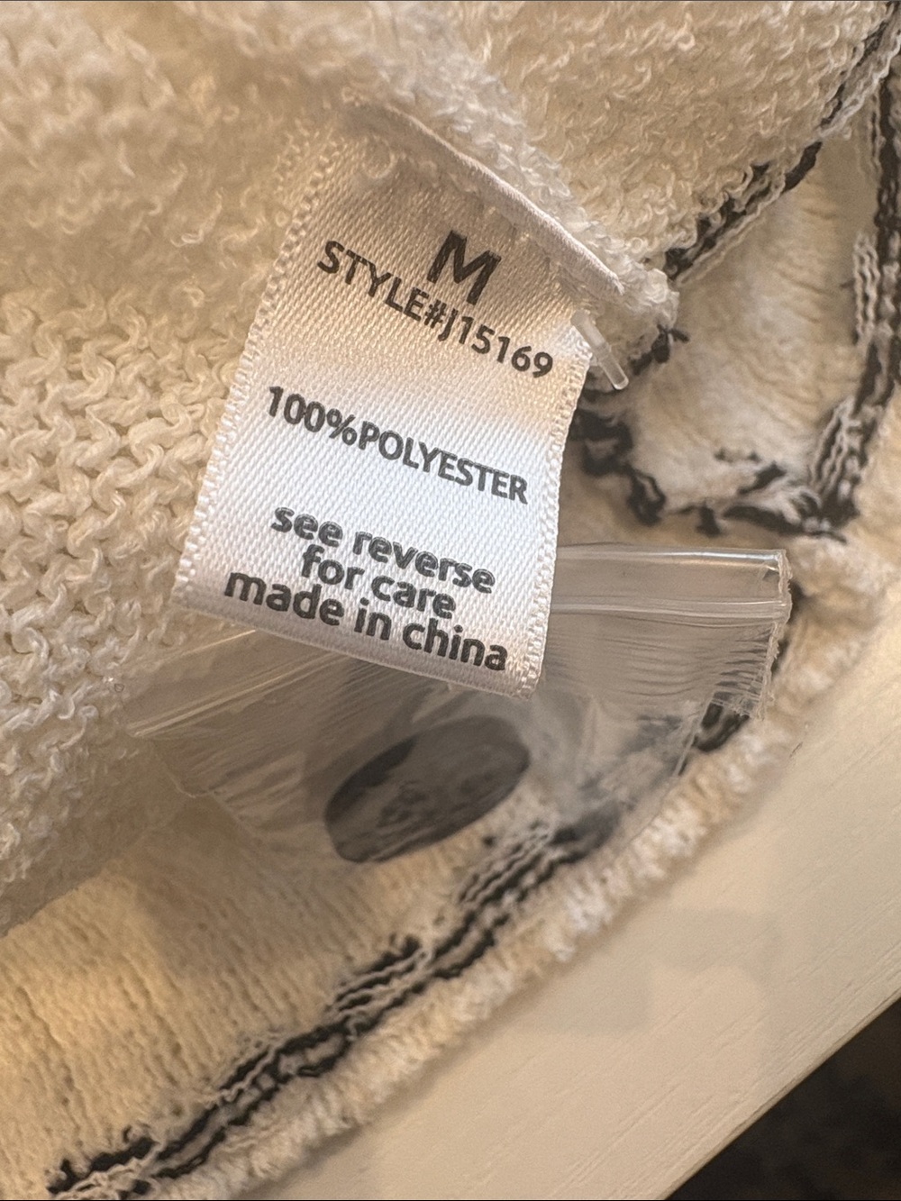 NWT ShopEvelynne White Short-Sleeve Cardigan with Black Trim M - Picture 7 of 11